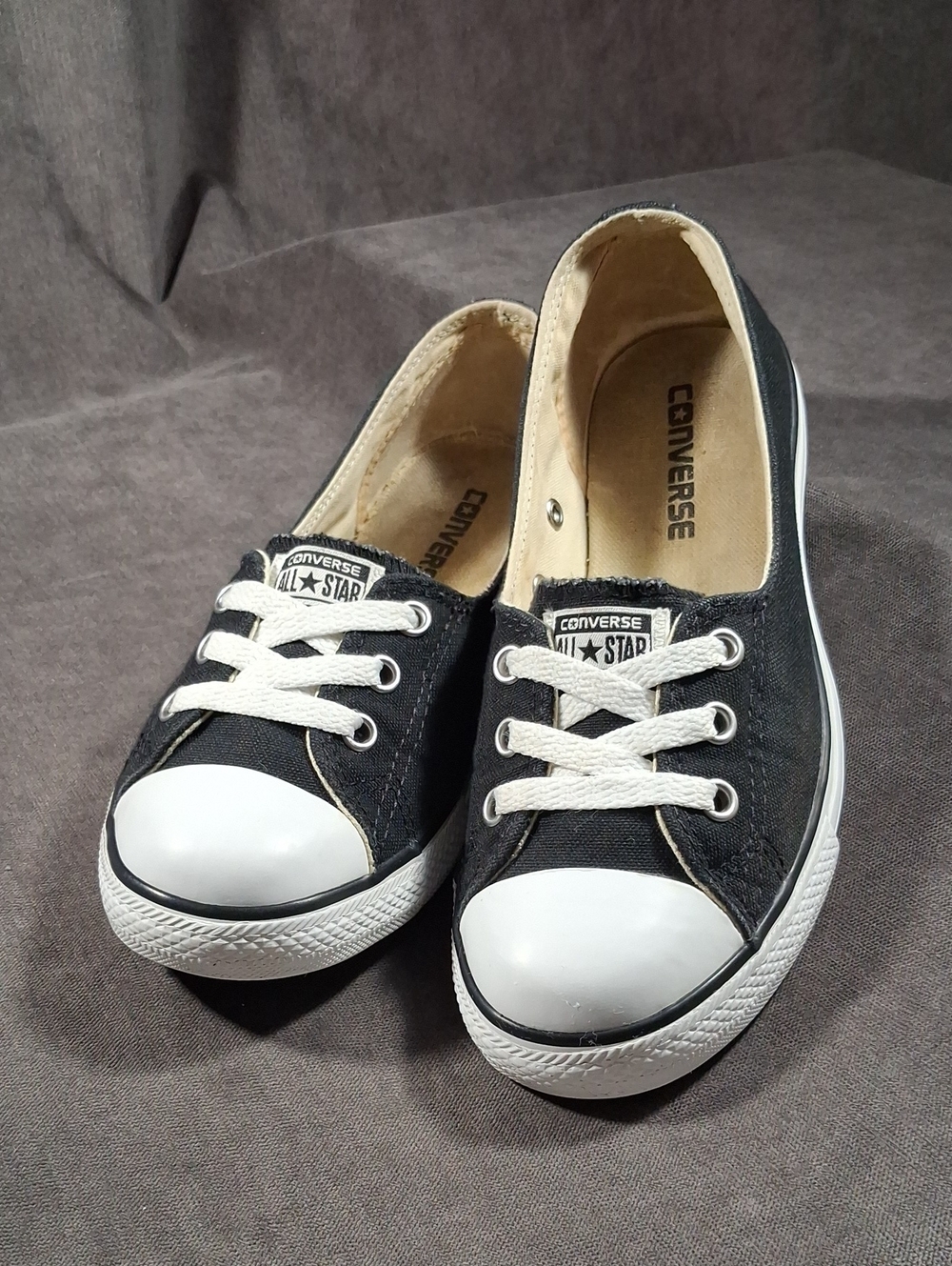 Converse Chuck Taylor All Star Dance Lace Ox Black Canvas Sneakers G US 7